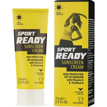 Přípravek na opalování Opalovací krém s vitamínem E a panthenolem SPF 30 Sport Ready 75ml