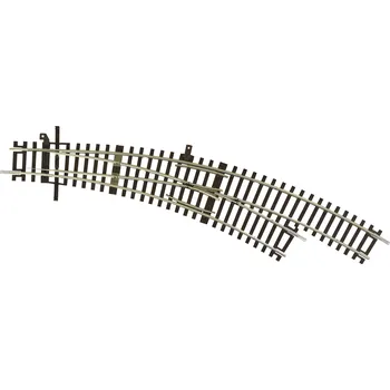 Volný čas H0 - Oblouková výhybka pravá R3/R4 bez podloží, nová srdcovka / Roco 42473RO