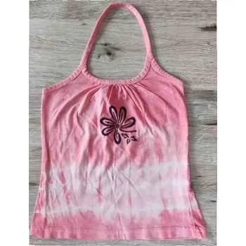 Dívčí tílko Dětské tílko 110/116 ručně doma malované NN Tricko-H7