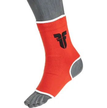 Bandáž kotníků Fighter - červená/bílá, JE-1508R L