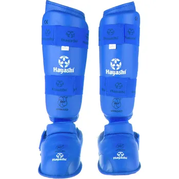 Chránič holeně pro bojový sport Chrániče holení a nártů Hayashi WKF - modrá, 343-6N XS