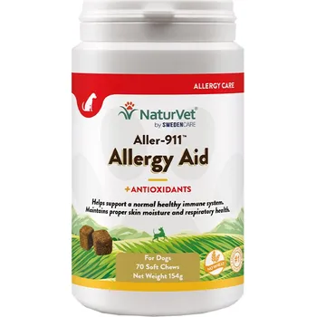 70 ks NaturVet Aller-911 Advanced Allergy Aid Snacks doplňkové krmivo pro psy