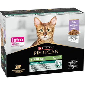 Krmivo pro kočku 10ks-10x85g PURINA PRO PLAN Cat Sterilised Adult Maintenance krocaní vlhké krmivo pro kočky
