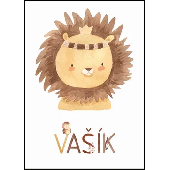 Plakát Jen tak z lásky Plakát Jméno se zvířátkem Rozměr plakátu: 30 x 40 cm, Zvířátko: Lvíček