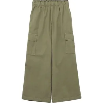 Dámské kalhoty Dívčí kalhoty GAP WOV WIDE LEG M Khaki