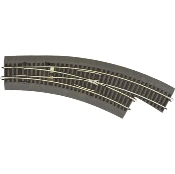 Modelářství H0 - Oblouková výhybka pravá BWL 3/4 - 30° / s imitací štěrku / ROCO 42573
