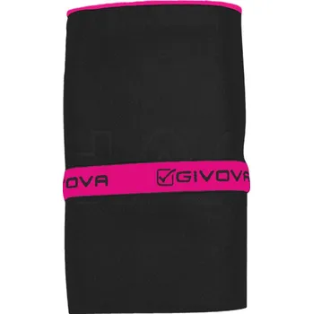 Ručník Givova MICROFIBER ručník - černá/růžová 80x165cm