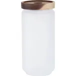 Skleněná dóza s dřevěným víčkem - 950 ml sublimace termotransfer