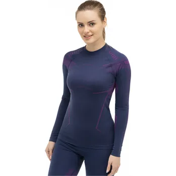 Dámské tričko Brubeck dámské tričko s dlouhým rukávem Dry Barva: jeans, Velikost: L