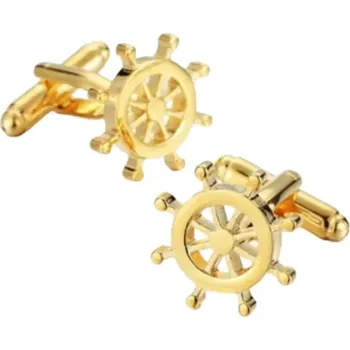 Manžetový knoflíček Amparo Miranda® Manžetové knoflíčky - kormidlo, Barva zlatá