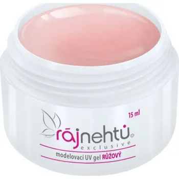 Umělé nehty Ráj nehtů UV gel modelovací - růžový - 15 ml
