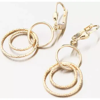 Náušnice Dámské náušnice žluté zlato 585 visací 12R-739