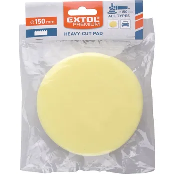 Brusný kotouč kotouč leštící pěnový, T80, žlutý, ?150x30mm, suchý zip ?125mm