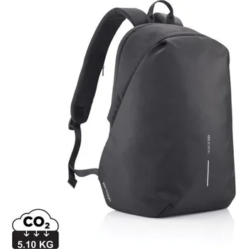 batoh na notebook Nedobytný batoh Bobby Soft - Černá / Zelená, Firemní dárkové předměty s vlastním potiskem