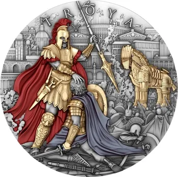 Stříbrná mince 2 Oz Trója