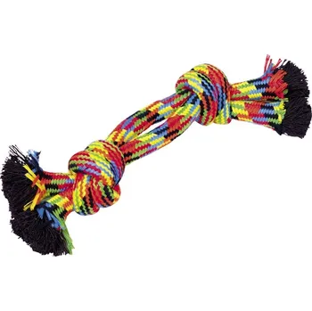 Hračka pro psa Nobby hračka pro psy lano barevné 2x uzel 350g 30cm