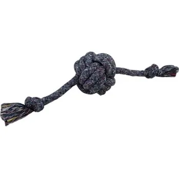 Hračka pro psa PAPILLON XL LANO PROPLÉTANÝ MC SE DVĚMI KNOTY 50 CM