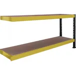 Přístavek k regálu Trestles RNC 1400x2200x600, nosnost 1600 kg, 2 police Barva: žluto-černá