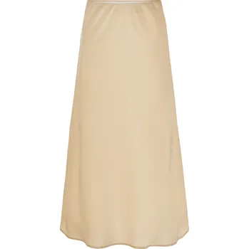 Dámská sukně esmara® Dámská saténová midi sukně (42, béžová)