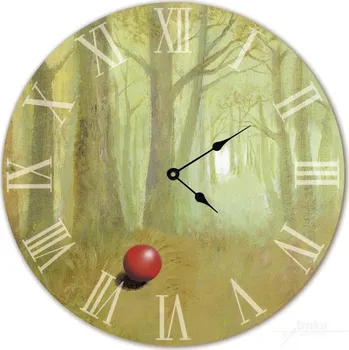 Hodiny Nástěnné dřevěné hodiny - Svítání, Klára Trnková