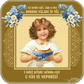 Chňapka Bavlněná podložka pod hrnec - Co hrdlo ráčí