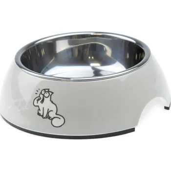 miska pro kočku Karlie Simon's Cat Miska pro kočky světle šedá 14X14X4,5 CM 160 ML