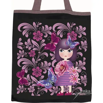 Nákupní taška Plátěná nákupní taška, Malvína s motýly