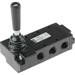Pneumatický mezipolohový šoupátkový ventil, manuálně ovládaný 5/2, G1/4" Parker B53004LS