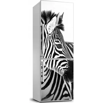Fototapeta Samolepka na ledničku Zebra ve sněhu 70x190