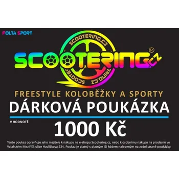 Tělový krém Dárkový poukaz tištěný | 1000 Kč