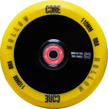 Kolečko ke koloběžce Kolečko CORE Hollowcore V2 110mm | 88A | ABEC-9 | BLACK-YELLOW