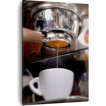 Obraz Obraz na plátně do obývacího pokoje ložnice 50x70 káva foto obrazy na zeď canvas