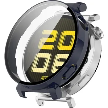 Příslušenství k chytrým hodinkám VSECHNONAMOBIL 93447 FULL COVERAGE Plastový kryt se sklem pro Huawei Watch GT 5 41mm modrý