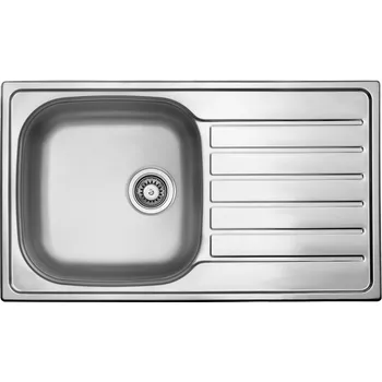 Nerezový dřez STRONG StrongSinks S1 Dřez Mohan nerez satén 860x500, s odkapem, horní montáž