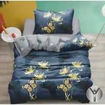 Bavlněné povlečení NOČNÍ MOTÝL modré Rozměr povlečení: 70 x 90 cm | 140 x 200 cm