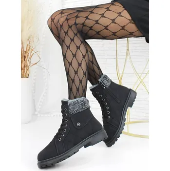 Dámská zimní obuv Sente Černé kotníkové boty LS23-1B Velikost: 38