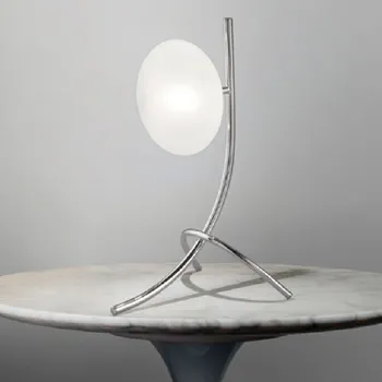 Lampička Metal lux 260.211.07 Dolce, stolní lampa 1xG9, chrom/satinované sklo, výška 31cm