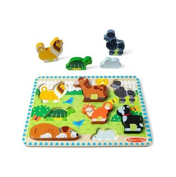 Układanka drewniana Zwierzęta figurki Melissa and Doug