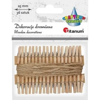 Set školních potřeb Klamerki drewniane 36szt