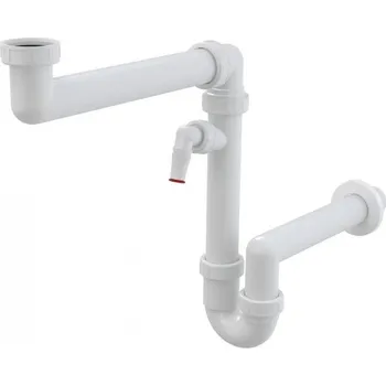 Sifon FRANKE Příslušenství 1325.00 sifon pro úsporu místa 6/4" s odbočkou na myčku