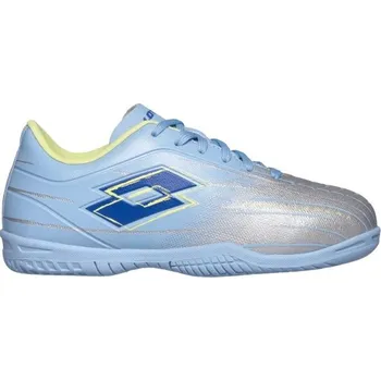 Dětská sálová obuv Chlapecké sálovky Lotto SOLISTA 700 IX ID JR 37 Světle modrá, Šedá, Modrá, Žlutá