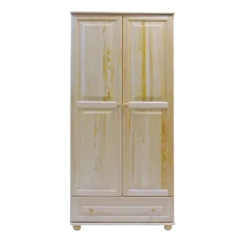 Šatní skříň Dřevěná šatní skřín MB 65 z borovice šířka 80 cm