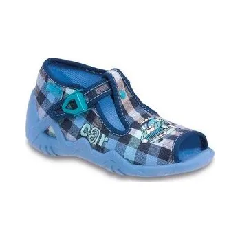 Chlapecká obuv 217P033 18 - chlapecké sandálky Befado modrá, auto S 217P033_18