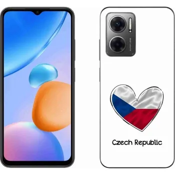 Pouzdro na mobilní telefon Gelový kryt mmCase na Xiaomi Redmi 10 5G - vlajka srdce bílé pozadí