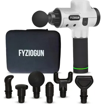 Masážní přístroj Masážní pistole Strong VI - FyzioGun - stříbrná