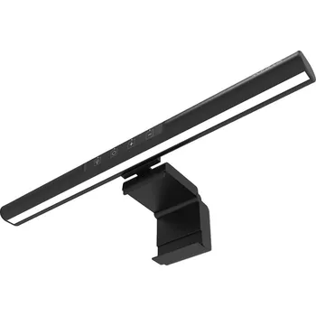 Lampička Nedis NBML110BK LED lišta, na monitor, 3000–6700K, 60lm, 40cm, stmívatelná, dotykové ovládání, USB-C, černá NBML110BK