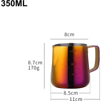 Konvička na mléko Nerezová konvička | Magic Red | 350 ml