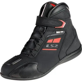 Moto obuv LS2 Helmets LS2 GARRA MAN BOOTS WP BLACK RED - 44