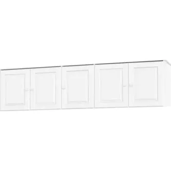 Šatní skříň Nástavec 5dveřový 8855B bílý lak - SLEVA 3% s kodem radost25