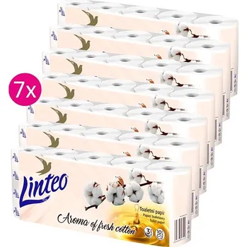 Toaletní papír LINTEO Premium Cotton (7× 10 ks)